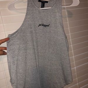 Foley tank top “jet lagged”